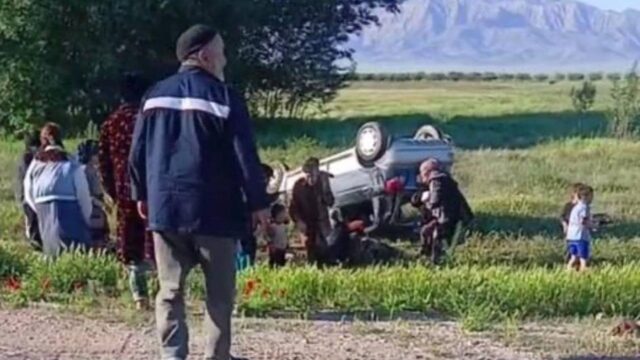 В Навоийской области перевернулся Matiz с 14 детьми