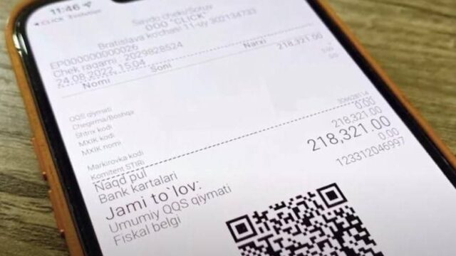 Soliq ilovasida cheklar orqali avtomobil yutish o‘yinining shartlari ma’lum qilindi