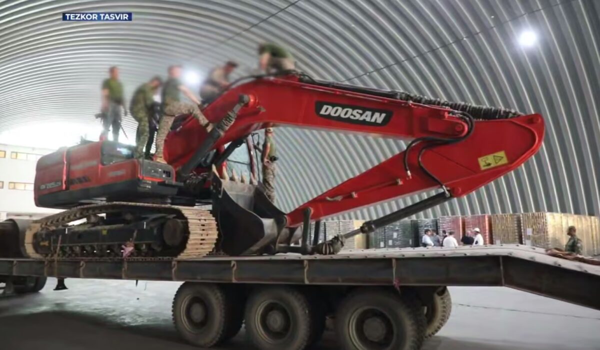 Ekskavatorga yashirilgan 600 kg ga yaqin narkotikni O‘zbekistonga olib kirishga urinishdi