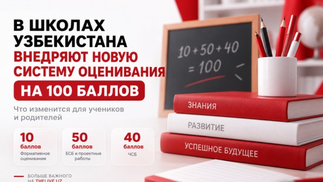 Новая система оценивания в школах Узбекистана: как работают 100 баллов, БСБ и ЧСБ